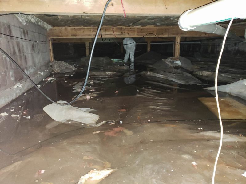 Sealed Crawlspace with Insulation